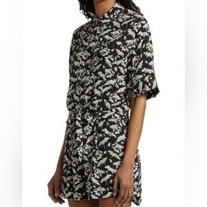 Rag & Bone Black Floral Surplus Romper 16